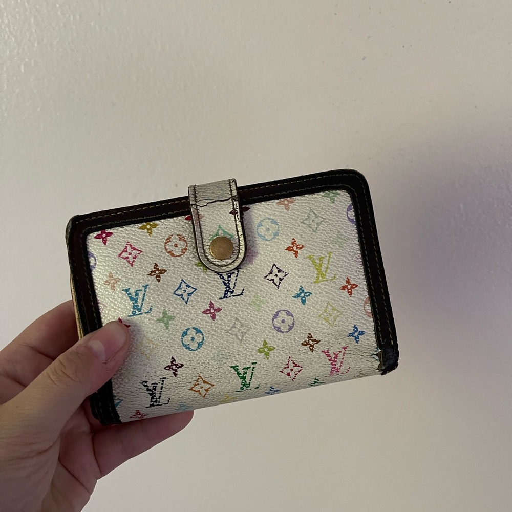 AUTHENTIC louis vuitton x takashi murakami trifold wallet